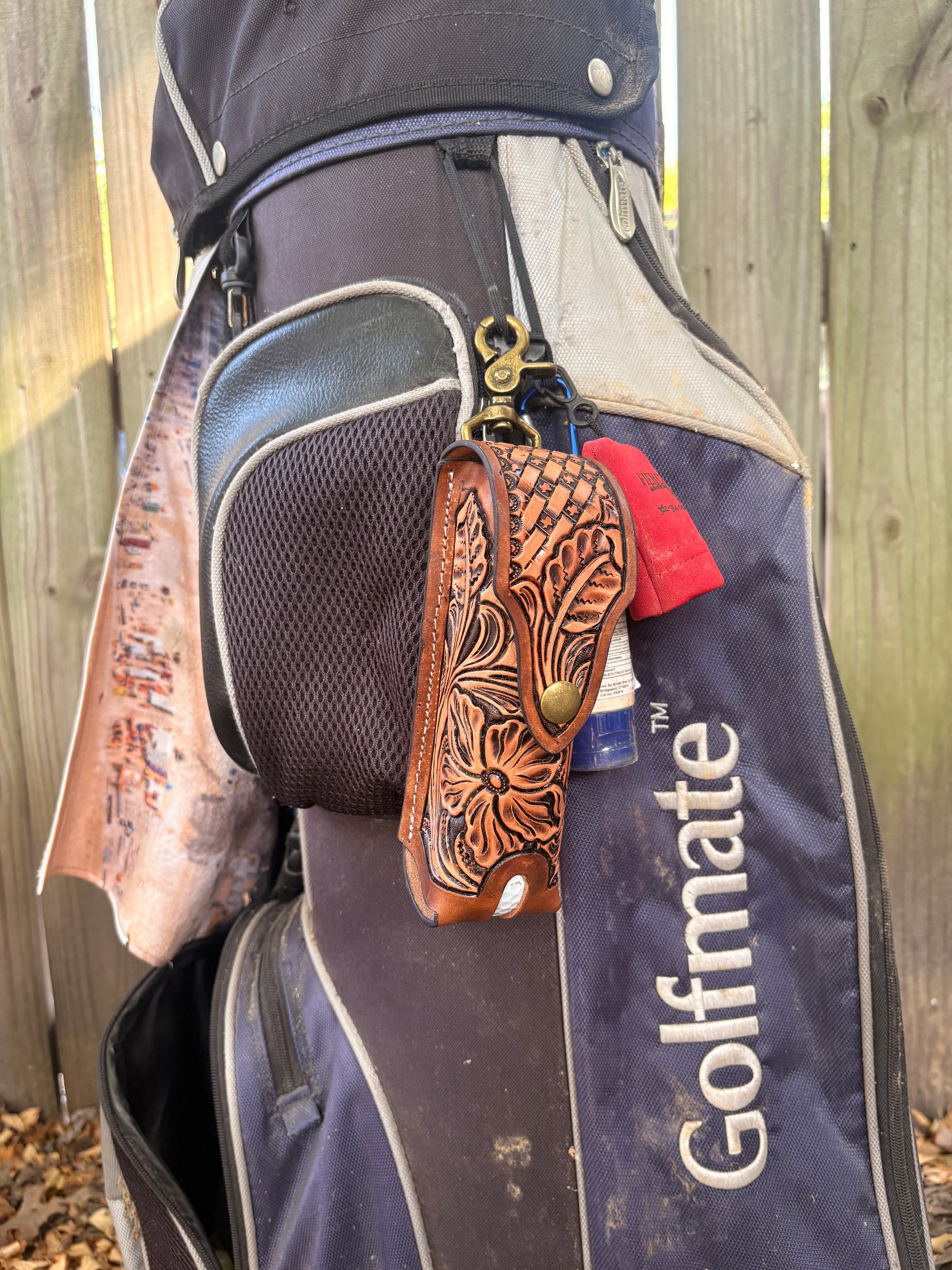 Texas Stamped Golf Ball Sleeve