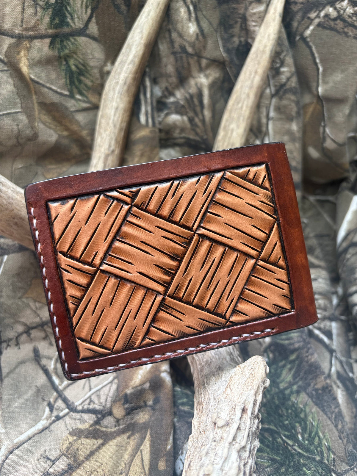 Deer Carved Bifold Wallet