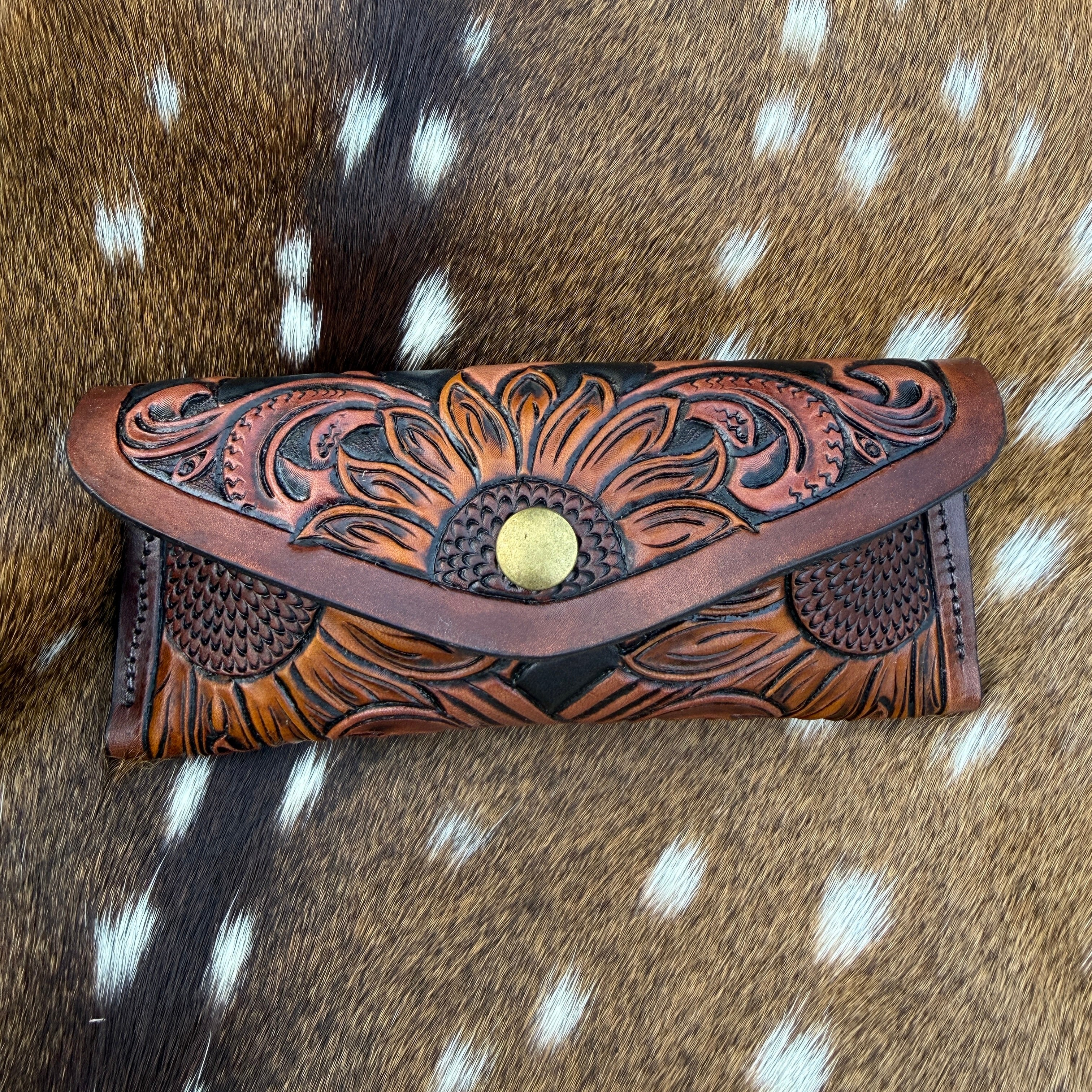 Sunflower Leopard Sunglass Case