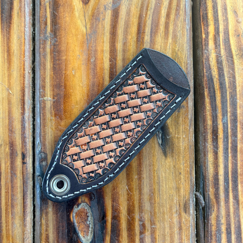 Texas Basket Stamped Cast Iron Skillet Handle - Black & Natural
