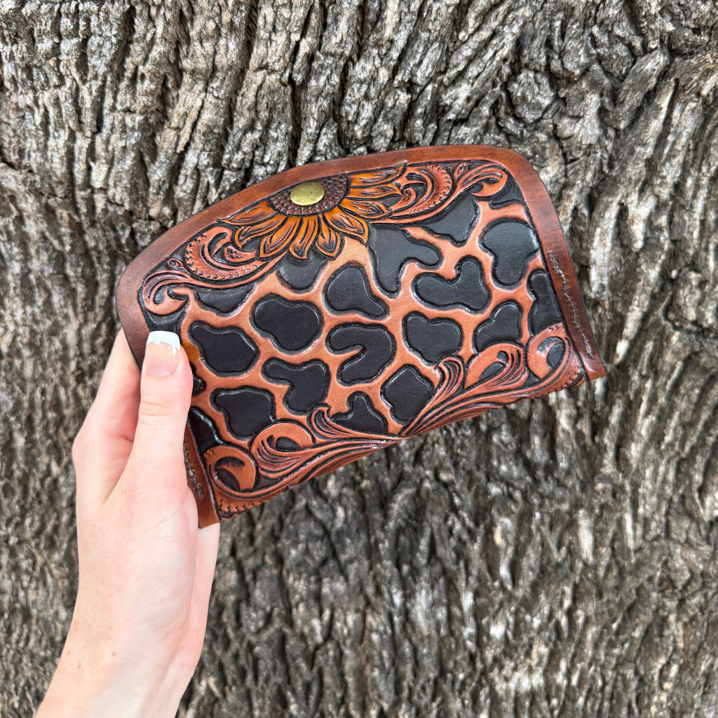 Sunflower Leopard Sunglass Case