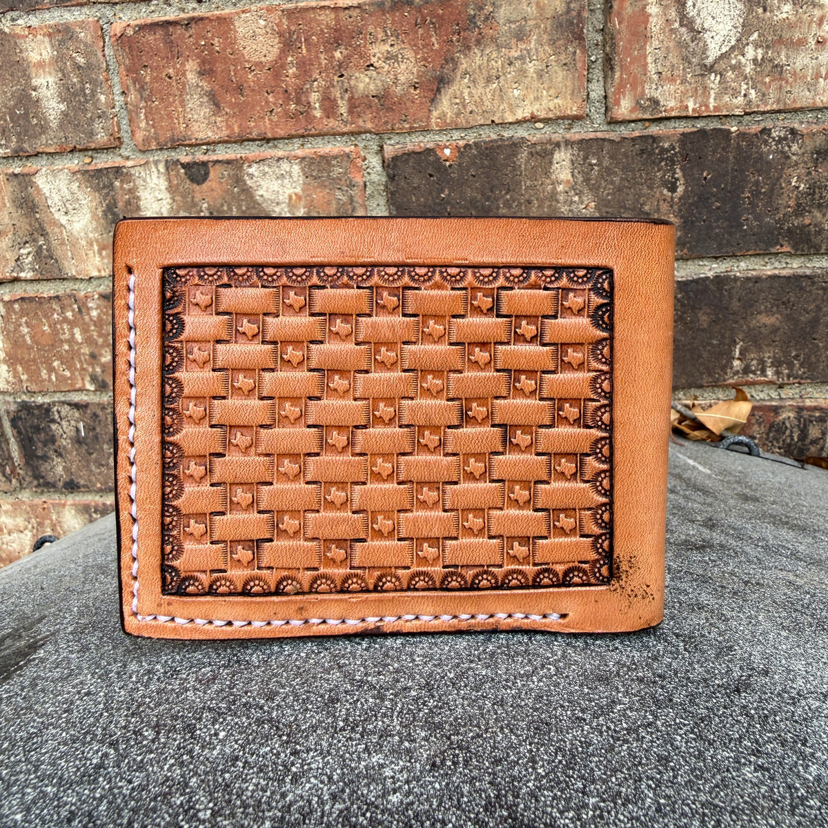 Texas Carved Bifold Wallet