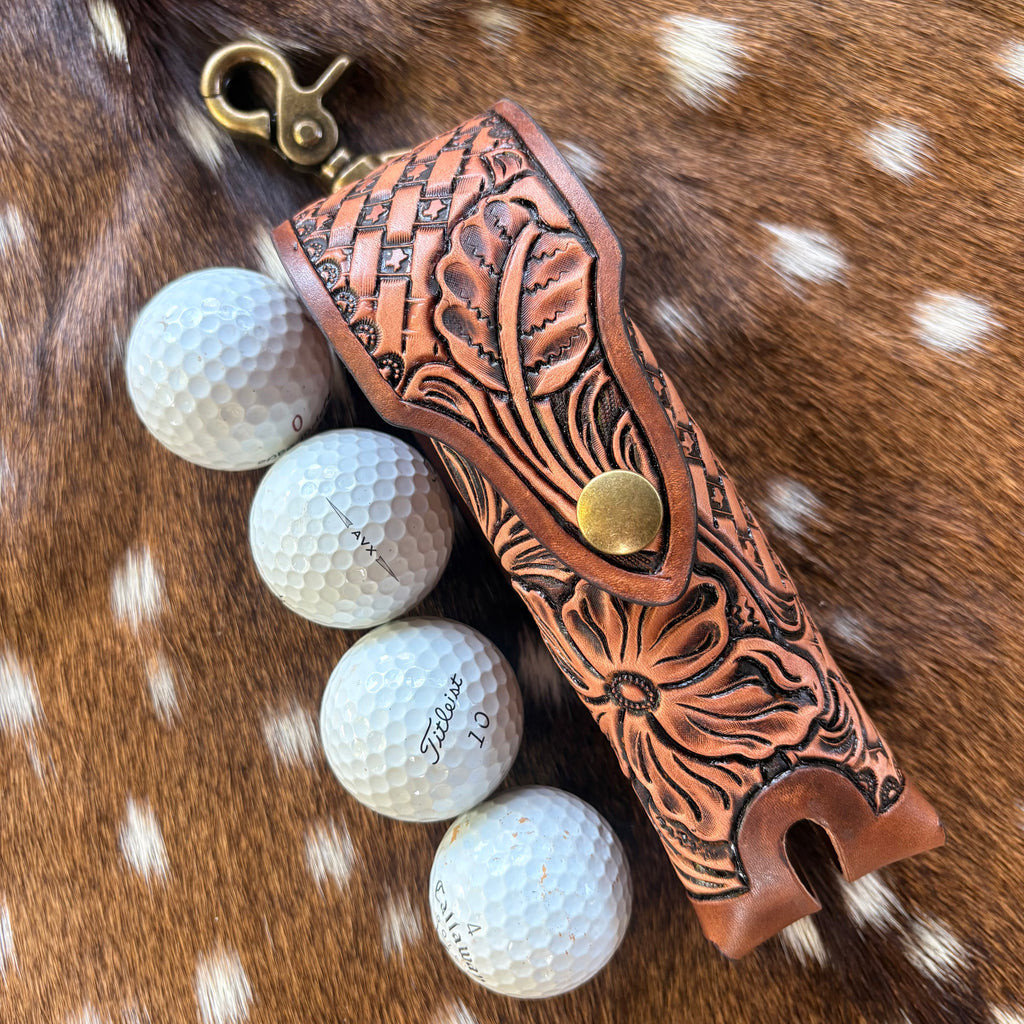 Texas Stamped Golf Ball Sleeve