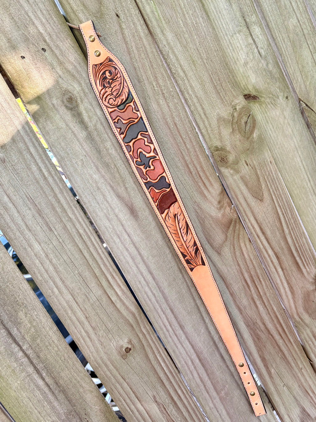 Feathered Duck Camo Gunsling - Natural