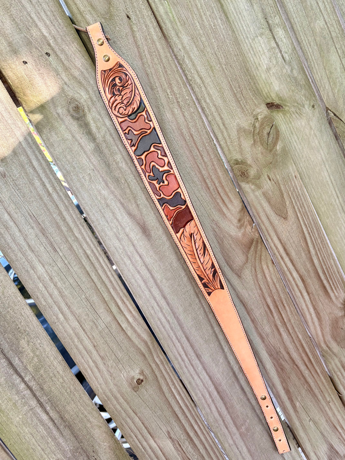 Feathered Duck Camo Gunsling - Natural