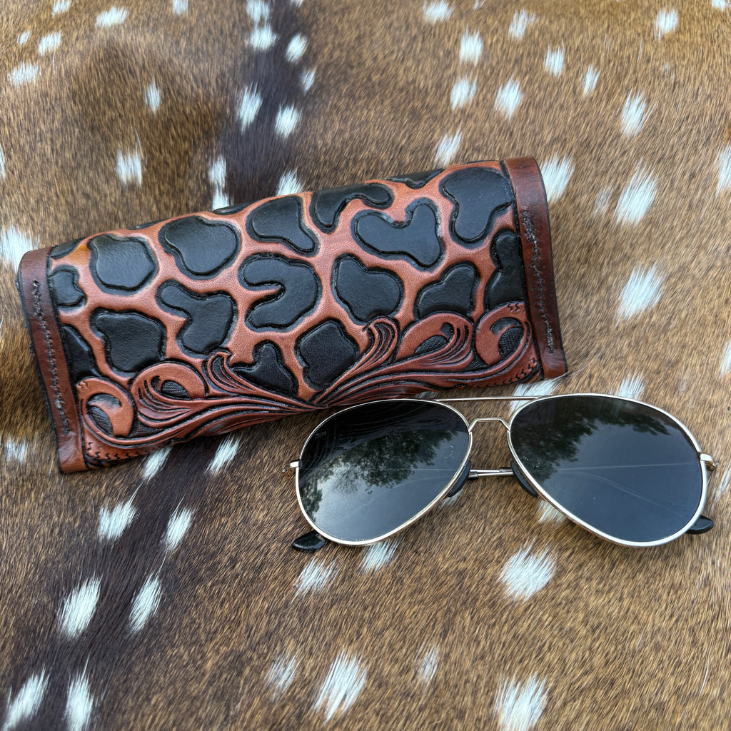 Sunflower Leopard Sunglass Case