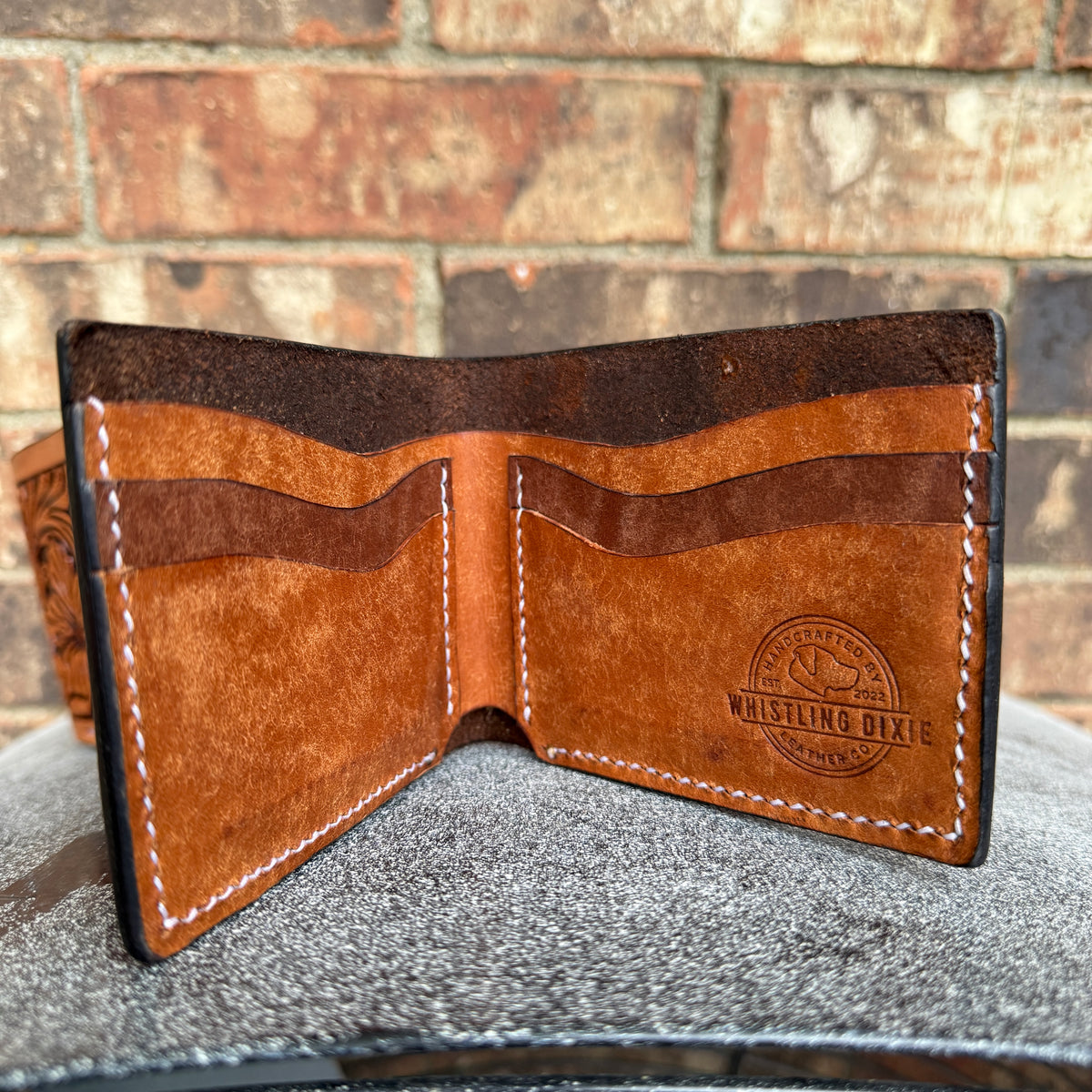 Texas Carved Bifold Wallet