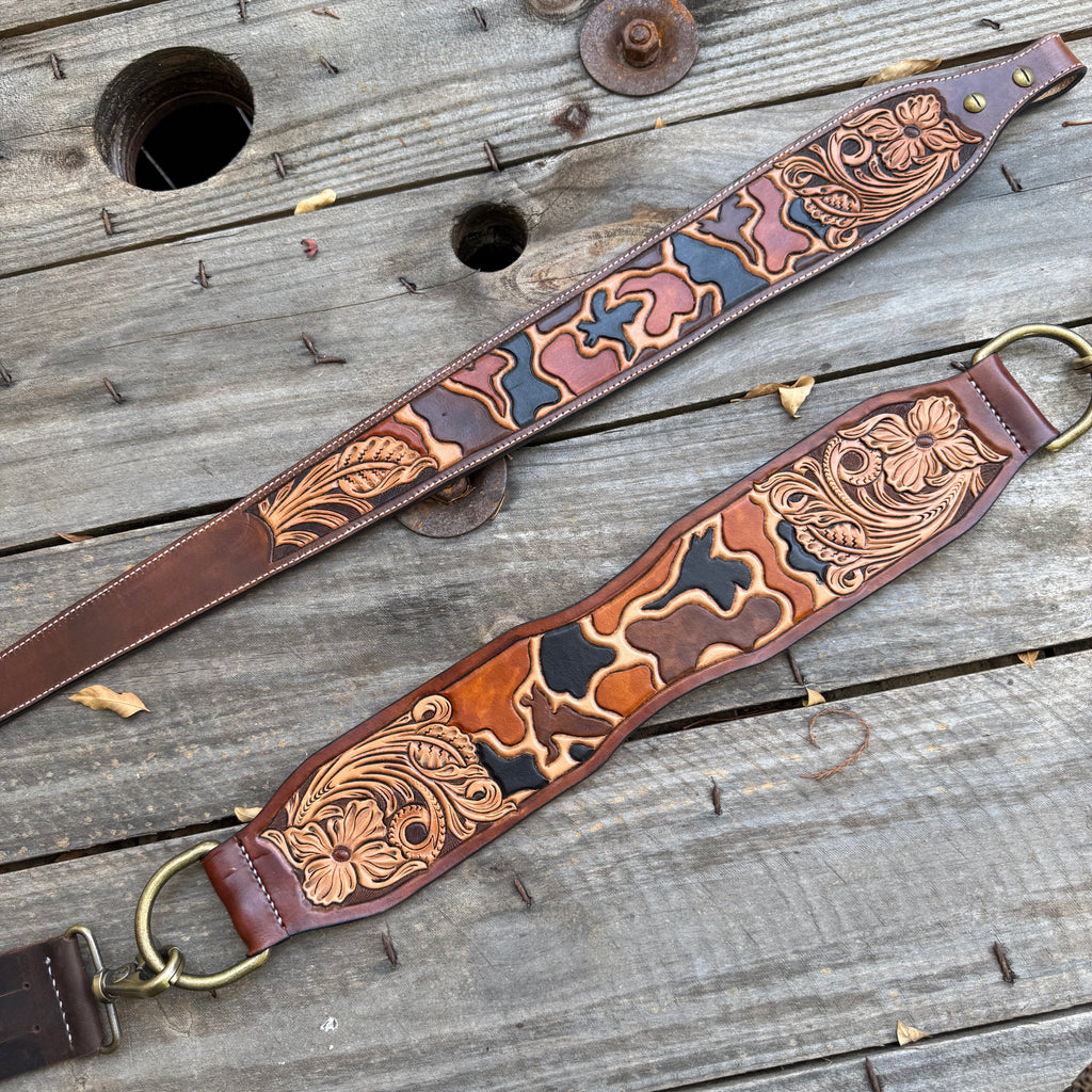 Feathered Duck Camo Game Strap - Brown