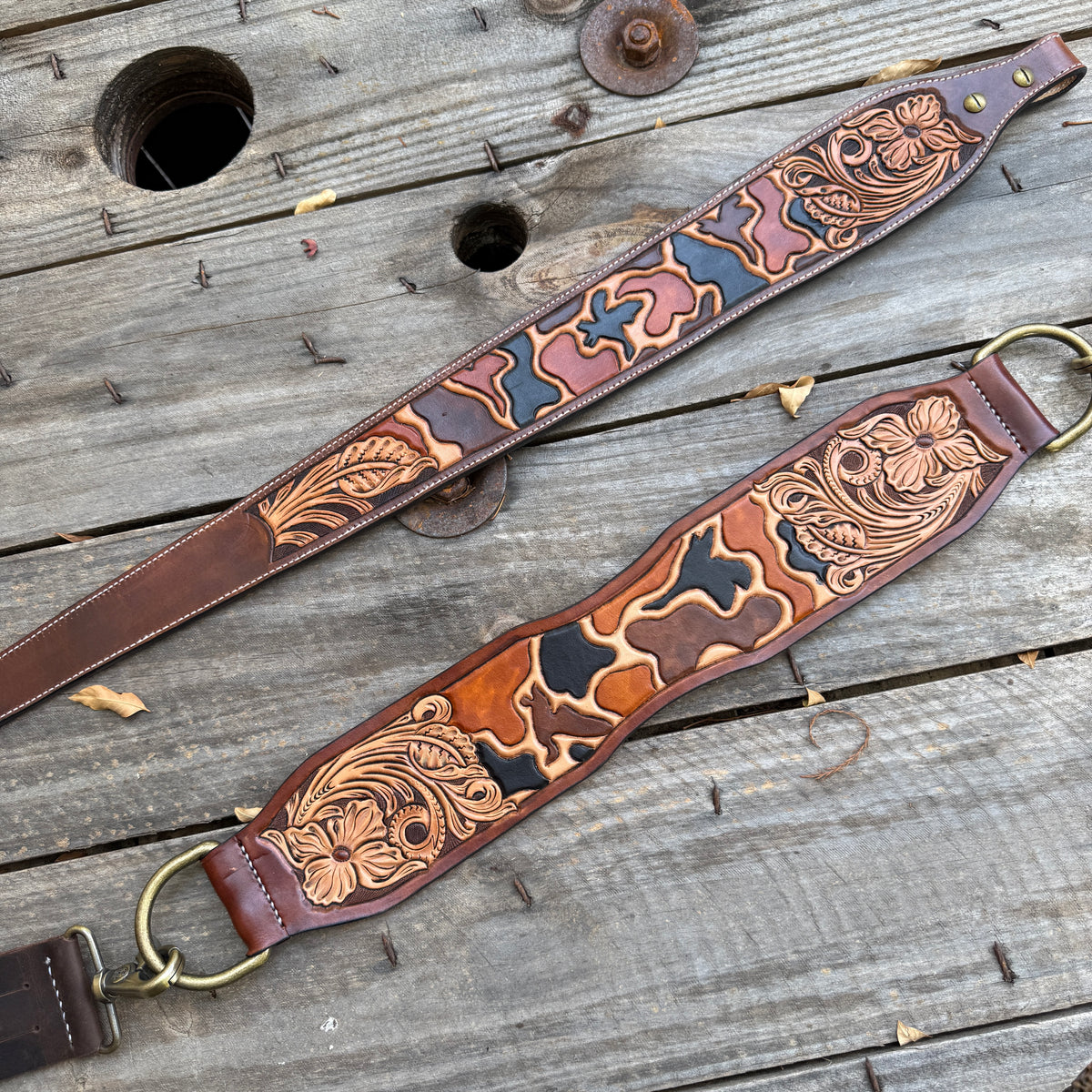 Feathered Duck Camo Gunsling - Brown