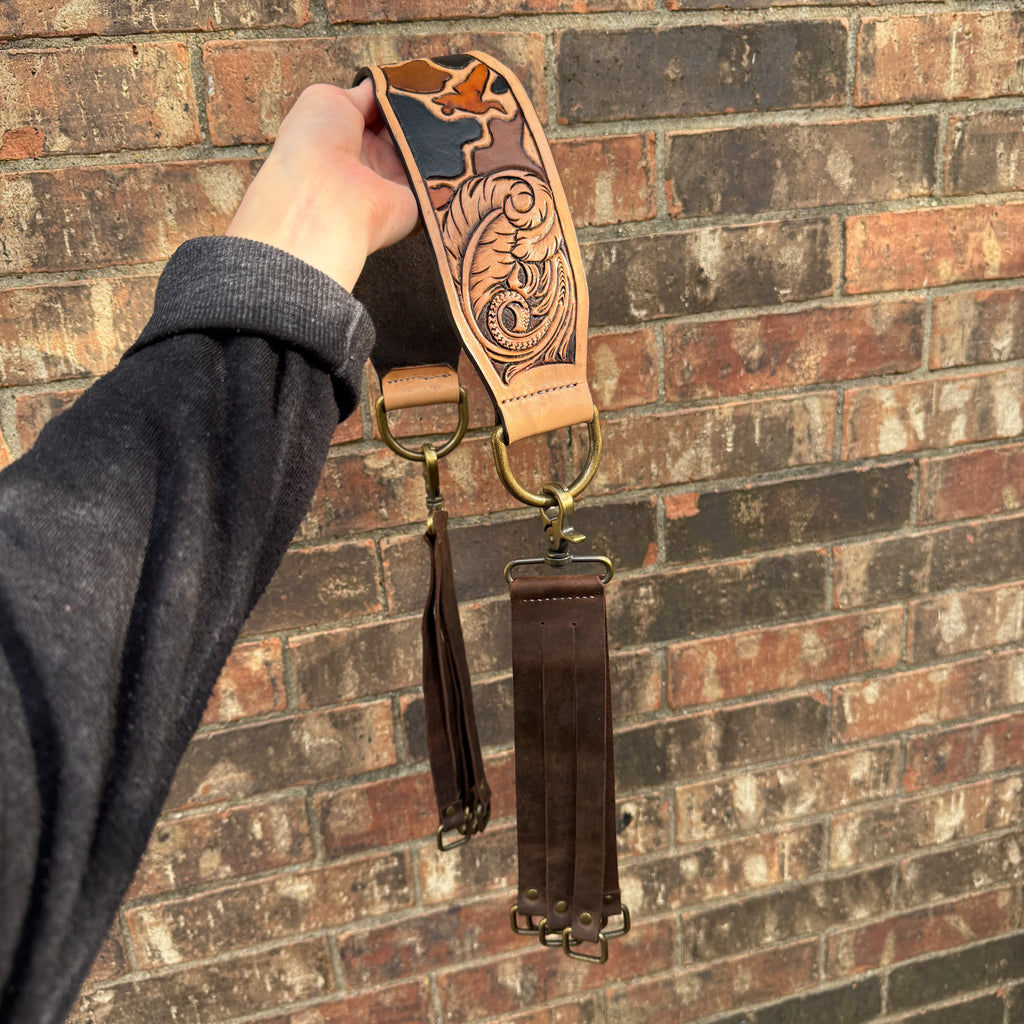 Feathered Duck Camo Game Strap - Natural