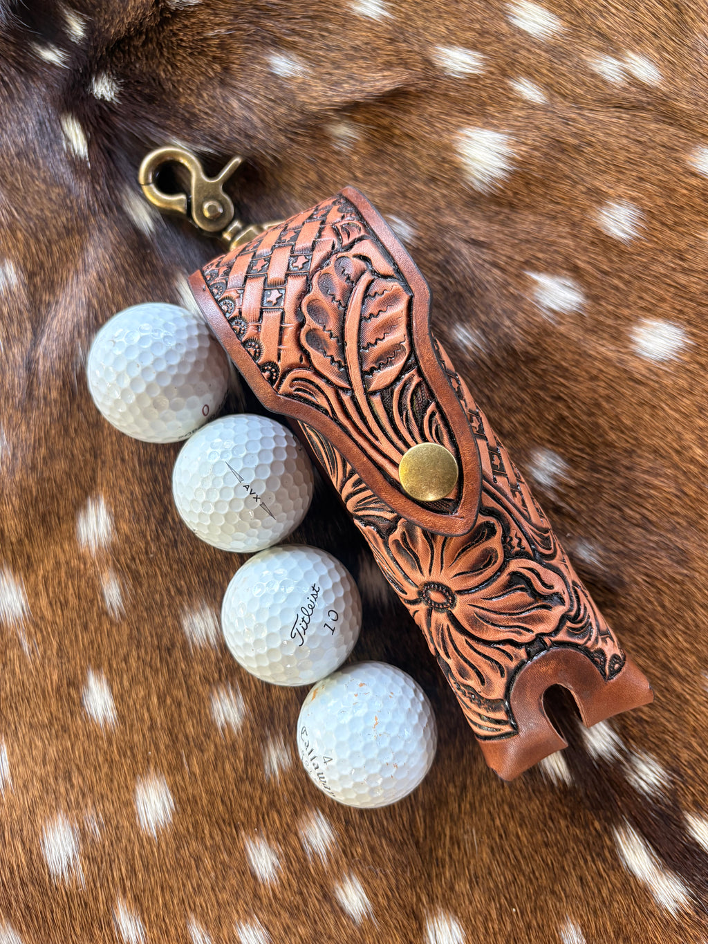 Texas Stamped Golf Ball Sleeve