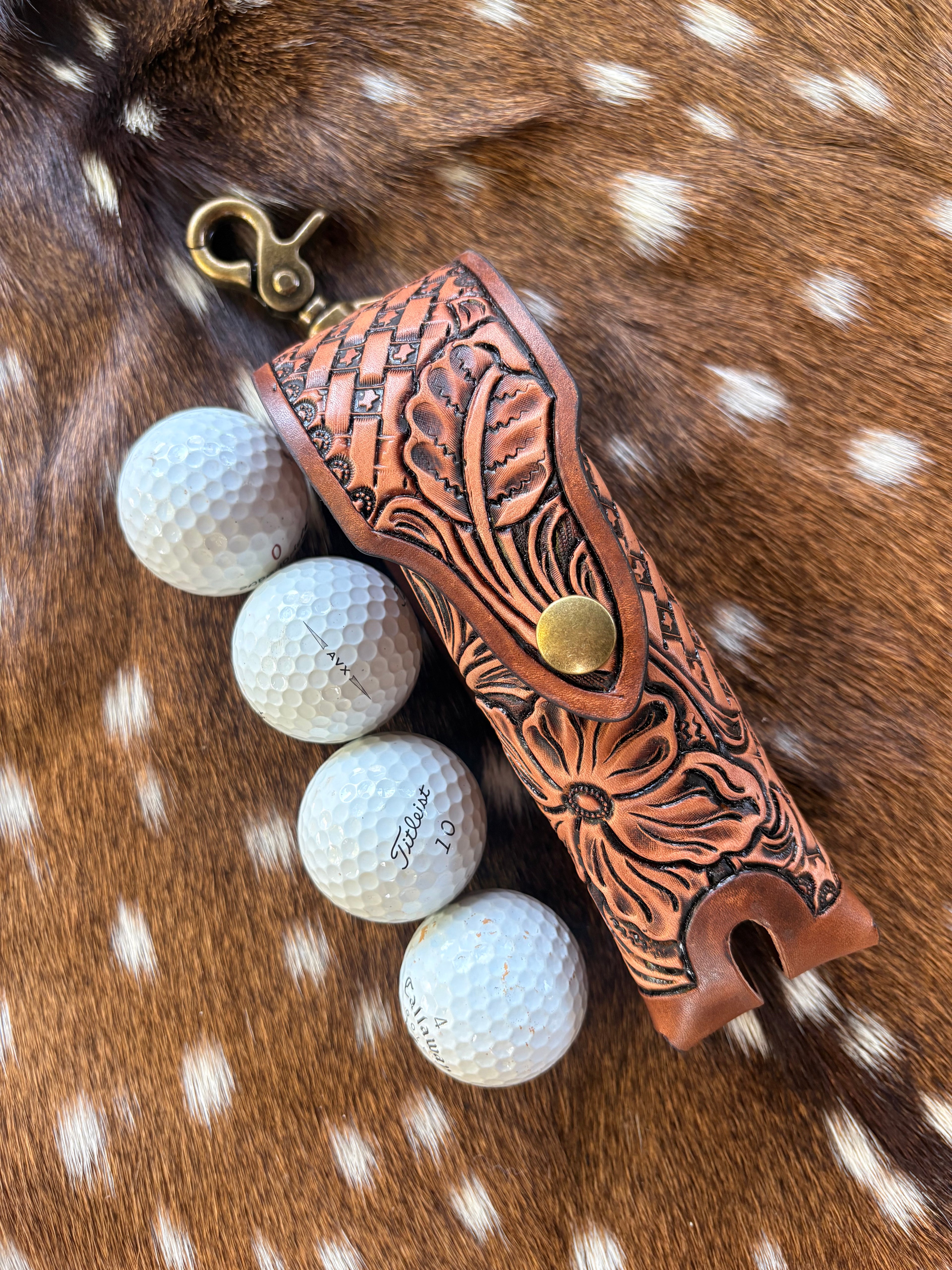Texas Stamped Golf Ball Sleeve