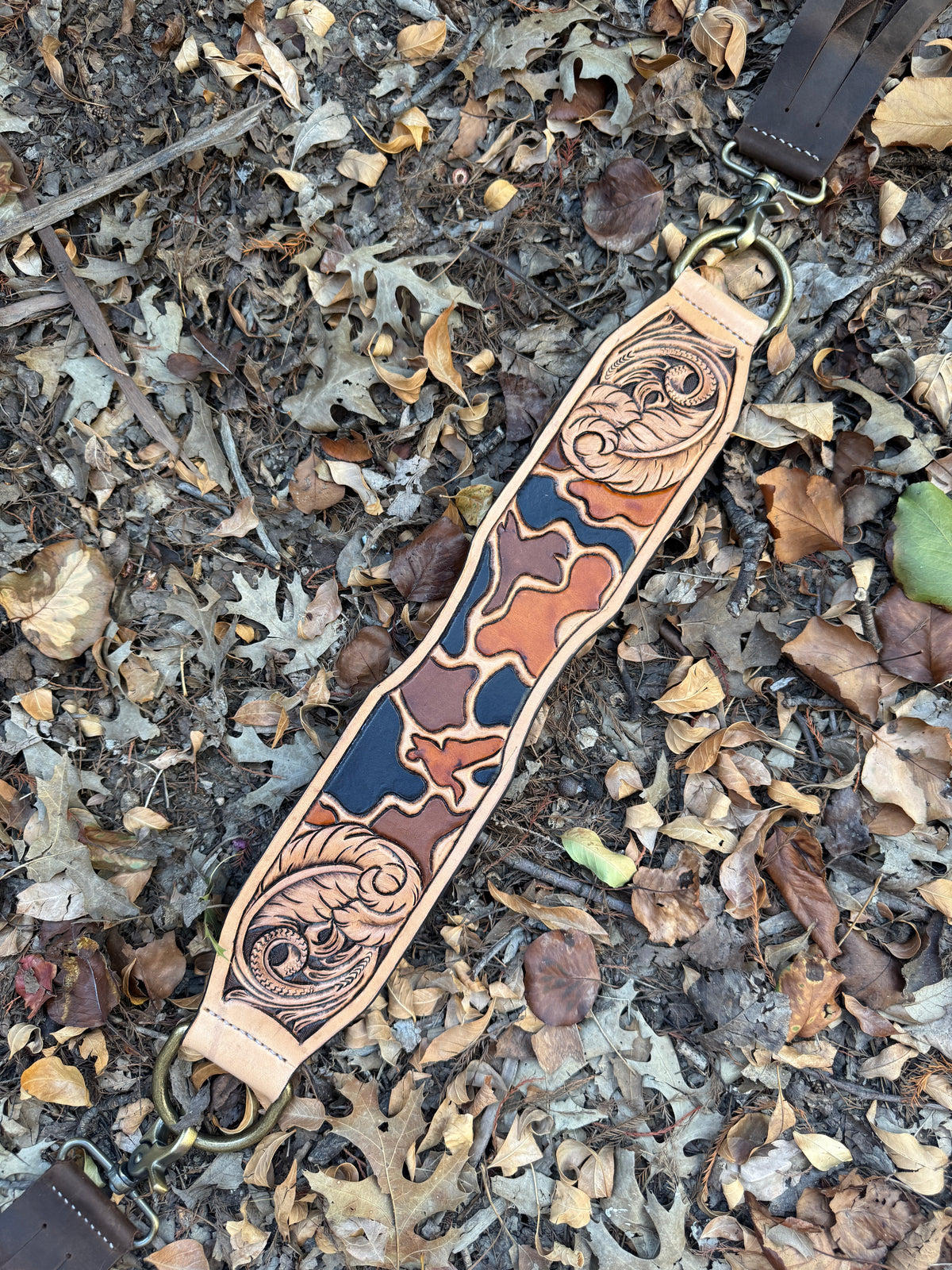 Feathered Duck Camo Game Strap - Natural